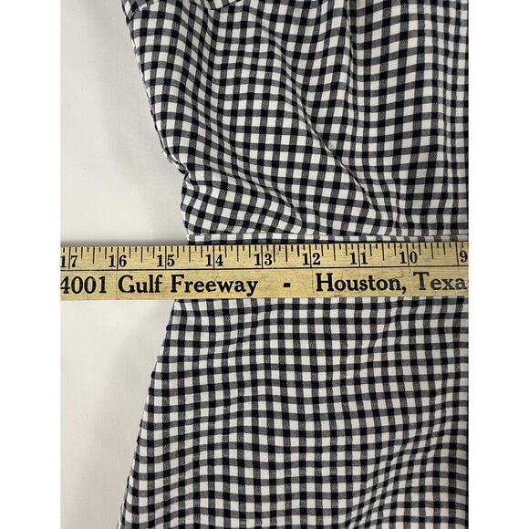 J.Crew V-neck seersucker dress in black gingham Sz 6 - Picture 13 of 16